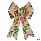 Krist+ Lasso Merry Christmas Julgranskula Multicolour PVC 16 x 24 x 4 cm (12 ant