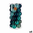 Krist+ Uppsättning av julkulor Blå PVC 8 x 9 x 8 cm (4 antal)