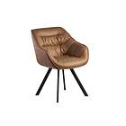 Wohnling Willowdale Karmstol med X-formade ben Ljusbrun/Svart WL6.270