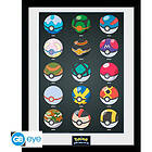 GB eye Pokemon Poke Balls Framed Print (30*40cm)