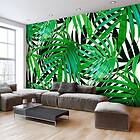 Arkiio Fototapet Självhäftande Tropical Leaves