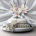Arkiio Fototapet Självhäftande Sensual Lilies
