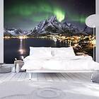 Arkiio Fototapet Självhäftande Aurora Borealis