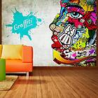 Arkiio Fototapet Självhäftande Graffiti Beauty