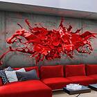 Arkiio Fototapet Red Ink Blot