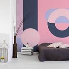 Arkiio Fototapet Geometric Wreath Violet