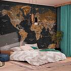 Arkiio Fototapet Självhäftande World Stylish Map