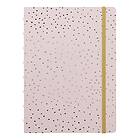 Adlibris Anteckningsbok A5 Confetti Linjerad Rose Quartz Filofax