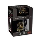 Pyramid International QUEEN Mug & Sock Set UK sizes 3-8 (EU 36-41)