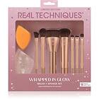 Real Techniques Wrapped In Glow Brush Sponge Set av borstar 9 st.