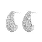 Snö Of Sweden Naomi Big Drop Earring Silver/Clear