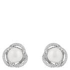 Snö Of Sweden Mayfair Pearl Earring Silver/White