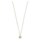 Snö Of Sweden Trinnie Small Pendant Necklace Gold/Clear 42 cm