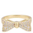 Snö Of Sweden Stina Stone Bow Ring Gold/Clear L