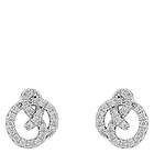 Snö Of Sweden Mayfair Knot Earring Silver/Clear