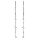 Snö Of Sweden Trinnie Chain Earring Silver/Clear
