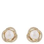 Snö Of Sweden Mayfair Pearl Earring Guld/White