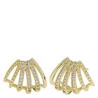 Timi Of Sweden Rita Crystal Clam Earrings