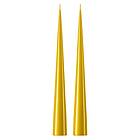 Ester & Erik konljus 37 cm 2-pack lackad Mörkgul 15/2-0