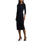 Ralph Lauren Twist-Front Stretch Jersey Midi Dress