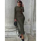 Bubbleroom Structure Long Sleeve Midi Dress