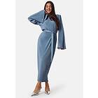 Bubbleroom Pleated Tie Midi Dress