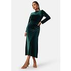 Bubbleroom Occasion Bow Velvet Midi Dress