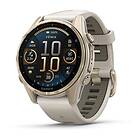 Garmin Fēnix 8 Sapphire Amoled Soft Gold 43mm Fog Grey/Dark Sandstone Strap