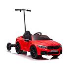 Lean Toys Cars Bmw M5 Batteribil Med Plattform För Förälder Rödlackerad