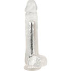 You2Toys Crystal Clear Dildo Vibrator, 24,5 cm