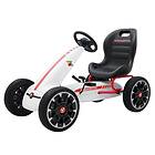 MegaLeg Abarth Pedal Gokart För Barn 3-8 År, Vit