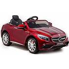 Lean Toys Cars Elbil För Barn Mercedes S63 Amg Rödlackerad