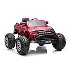 Lean Toys Cars Mercedes Benz Dk-Mt950 Elbil, Röd Lackerad