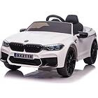 Lean Toys Cars Bmw M5, Ensitsig Elbil För Barn, Vit