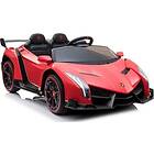 Lean Toys Cars Lamborghini Veneno Röd Batteribil