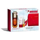 Clarins Double Serum Set (50ml Double Serum, 15ml Beauty Flash Balm, 1.4ml Lip Comfort Oil 01, Påse)