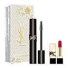 Yves Saint Laurent Smink set (9ml Mascara Lash Clash, Rouge Pur Couture Muse Mini)