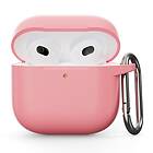 Skalo AirPods 4 Ultratunn Silikon Fodral Rosa