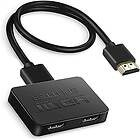 INF 4K HDMI splitter 1 in 2 ut Svart