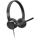 Lenovo USB-A Wired Stereo On-Ear Headset (with Control Box)