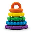 Janod Jellystone Designs Stapelleksak och Bitring Rainbow