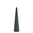 Uyuni Lighting LED Cone Candle, Pine Green, Smooth, 6,8x30 cm