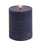 Uyuni Lighting LED Pillar Candle, Dark Blue, Rustic, 7,8 x 10,1 cm (4/24)