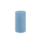 Uyuni Lighting LED Pillar Candle, Sky Blue, Rustic, 7,8x15,2 cm