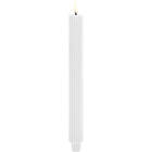 Uyuni Lighting LED Taper Candle Grooved, Nordic White, Smooth, 2pack, 3,2x