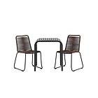 Venture Home Cafégrupp Borneo Bord med 2 Lindos Stolar GR23311