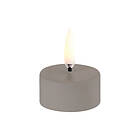 Uyuni Lighting LED Tealight 400~ Battery Incl. Plain Black wax, Smooth, 4x2,1 cm