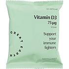 Great Earth Vitamin D3 Vegan 75 ug Refill 60 kapslar