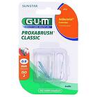 GUM Proxabrush Classic Reservmellanrumsborstar i blåsförpackning 8 st 0,9 mm (Interdental Brush)