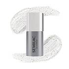 Semilac Top No Wipe Blinking Topplacks-gel med glitter 7ml